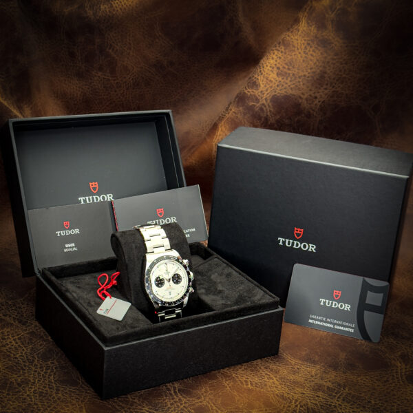 IMG_8048-2 Tudor Black Bay Chrono "Panda" White Dial Ref. 79360N 41mm 2025 Full Set Box & Papers Warranty