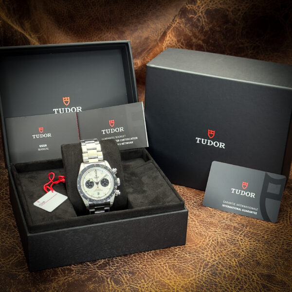 IMG_8049-2 Tudor Black Bay Chrono "Panda" White Dial Ref. 79360N 41mm 2025 Full Set Box & Papers Warranty