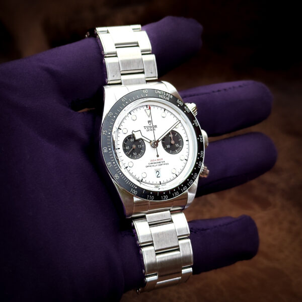 IMG_8058 Tudor Black Bay Chrono "Panda" White Dial Ref. 79360N 41mm 2025 Full Set Box & Papers Warranty