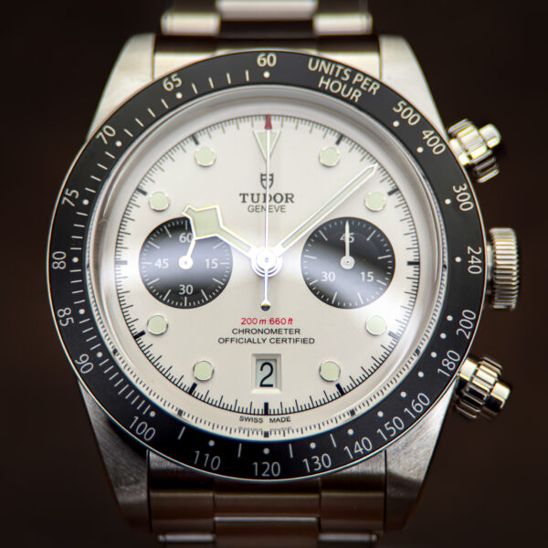 IMG_8069 Tudor Black Bay Chrono "Panda" White Dial Ref. 79360N 41mm 2025 Full Set Box & Papers Warranty